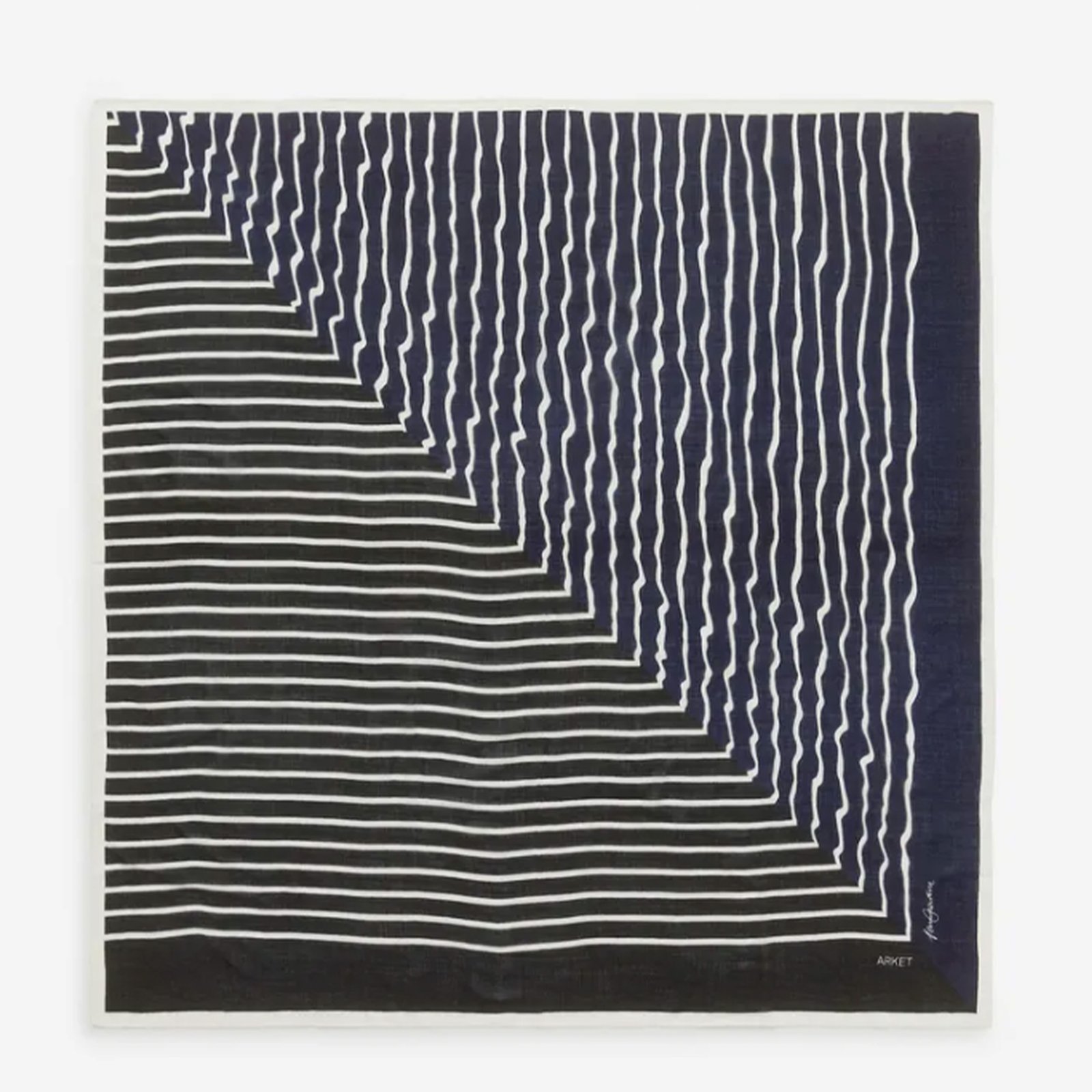 Printed Scarf – White/dark Blue – Women – Arket Gb