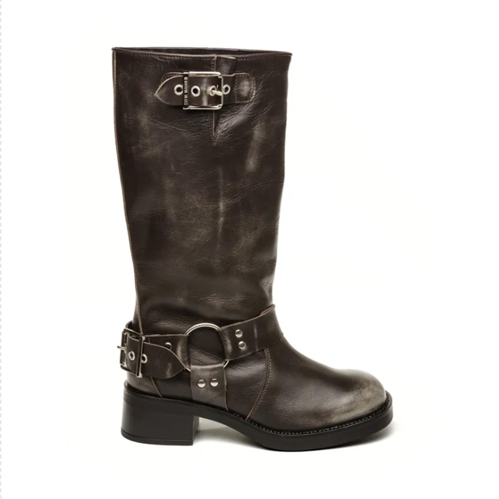 Beau Boot Dk Grey Leather