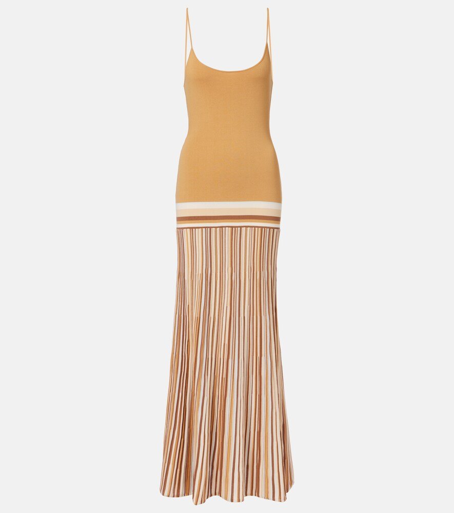 Citara Knitted Cotton-Blend Maxi Dress