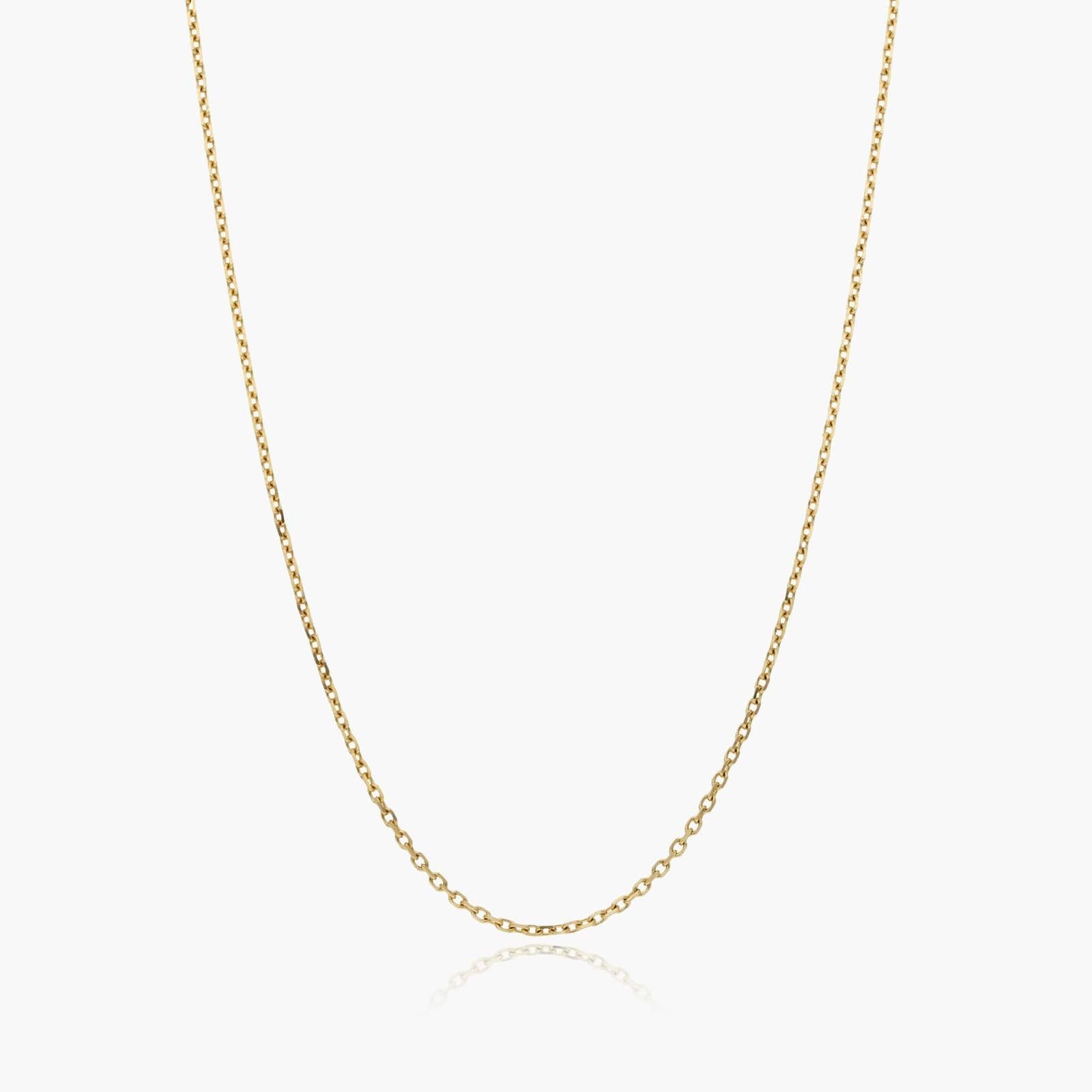 14k Yellow Gold Silicone Bead Slider Charm Chain