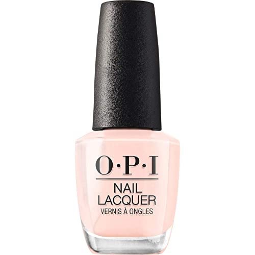 Opi Nail Lacquer Bubble Bath | Sheer Nude Pink Crème Chip Resistant Nail Polish | Vegan, Fast Drying, Streak Free