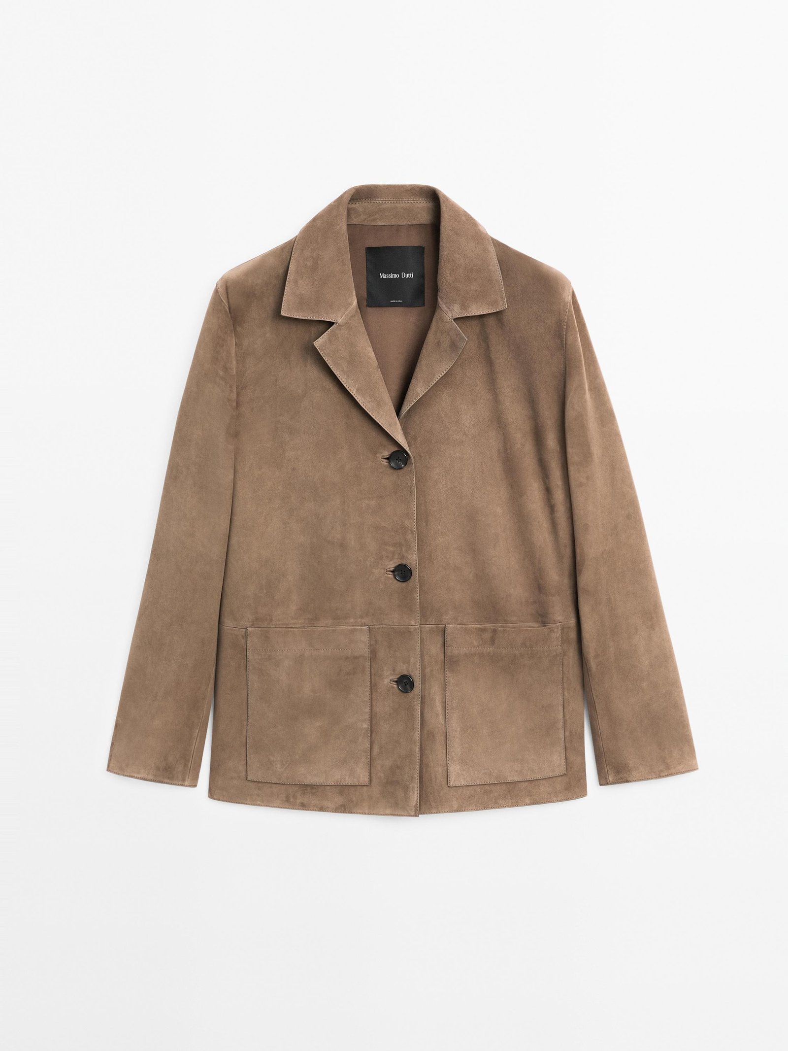 Massimo Dutti, Flowing Suede Leather Blazer