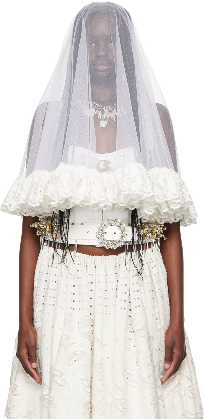 Ssense Exclusive White Wedding Veil