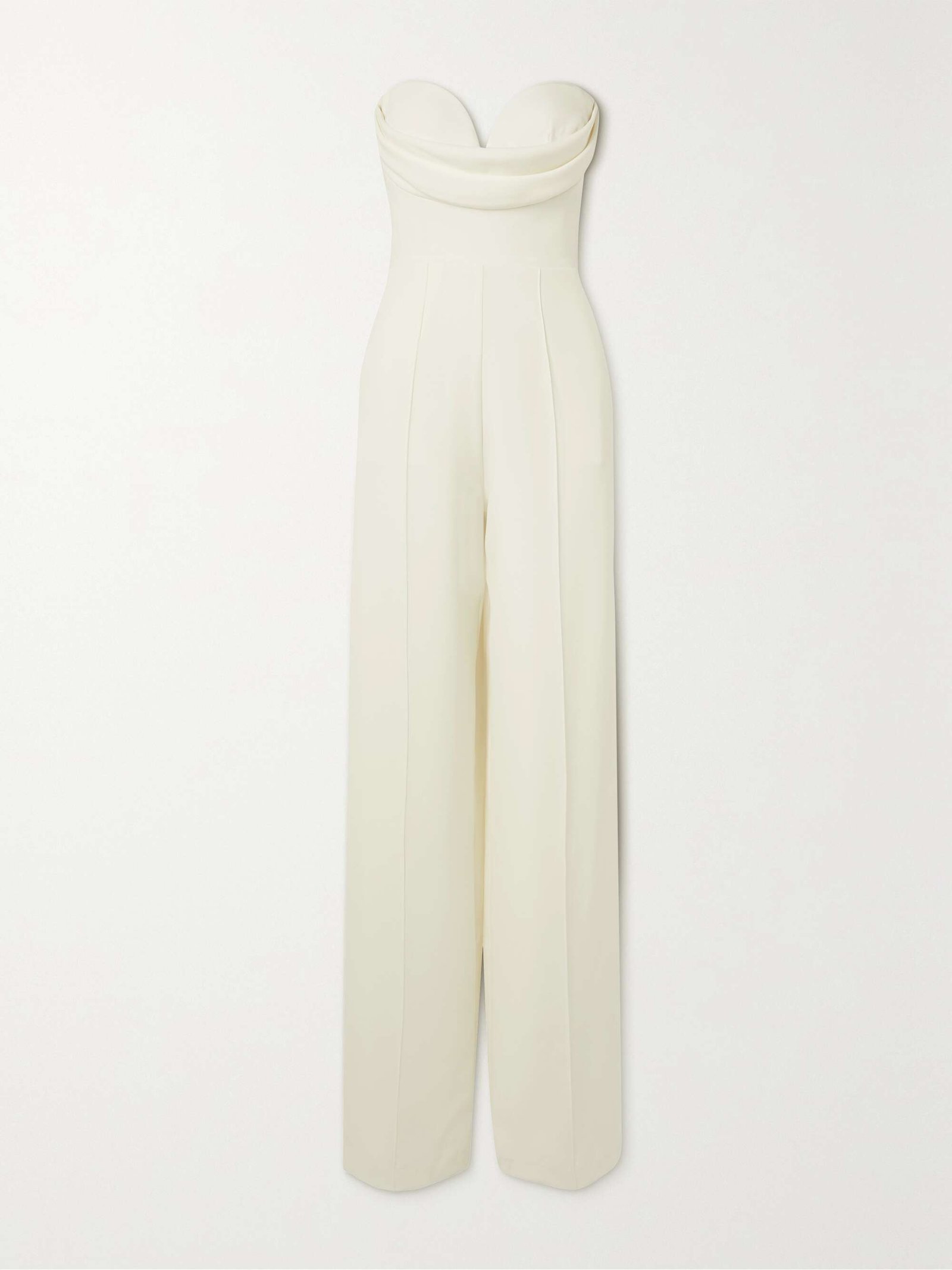 Hayden Strapless Draped Crepe Jumpsuit