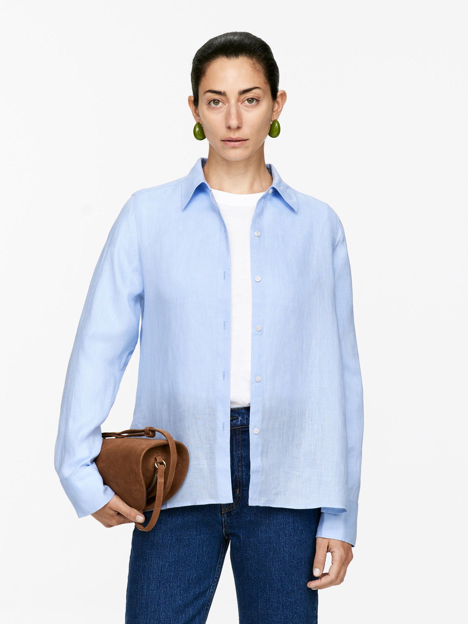 Linen Shirt – Blue – Women – Arket Gb