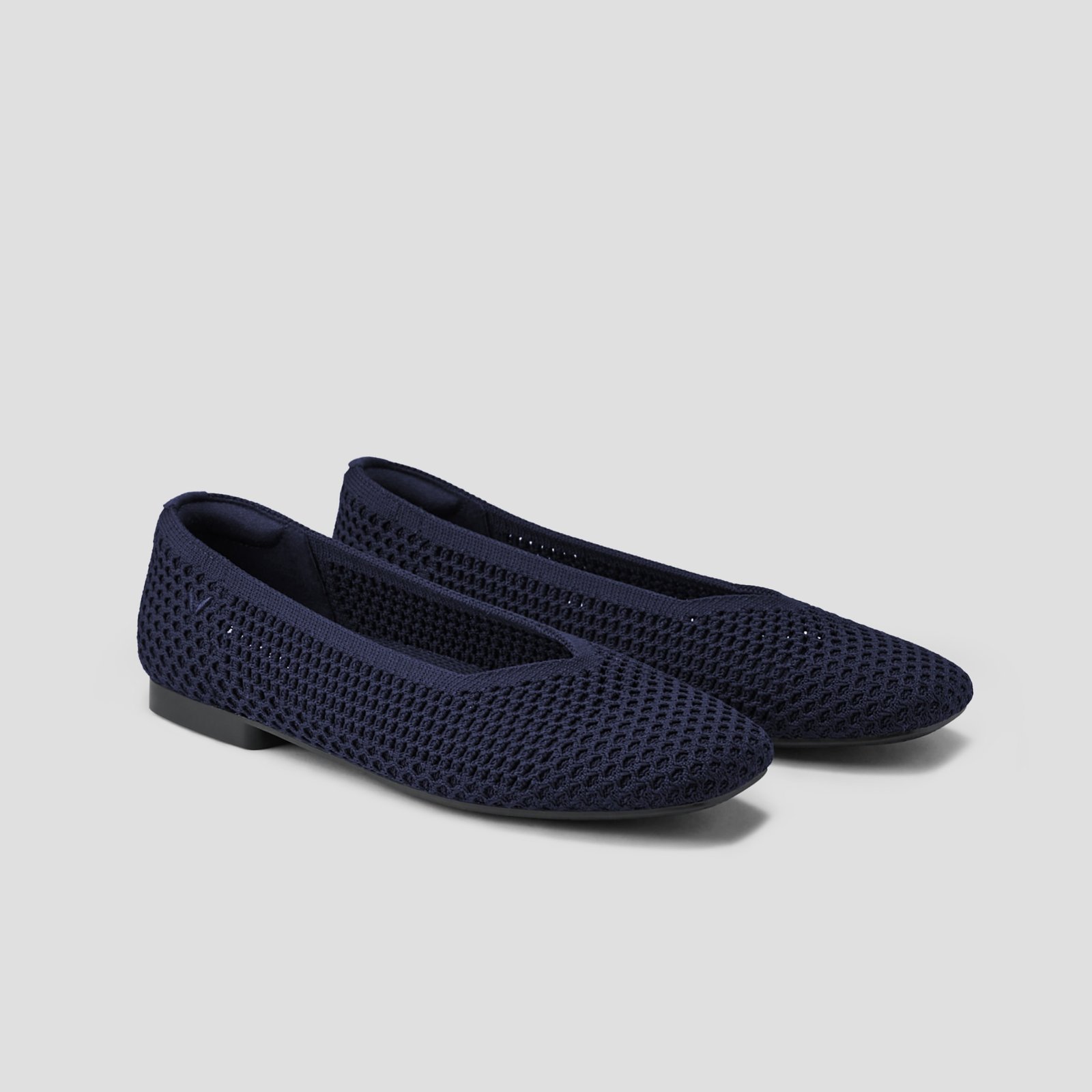 vivaia, Square-Toe V-Cut Mesh Flats (Margot 2.0)