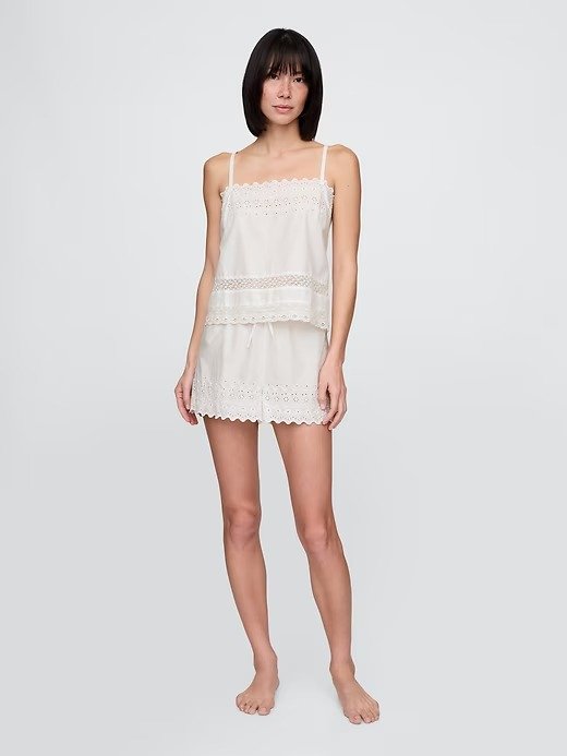 Lace-Trim Pj Cami Set