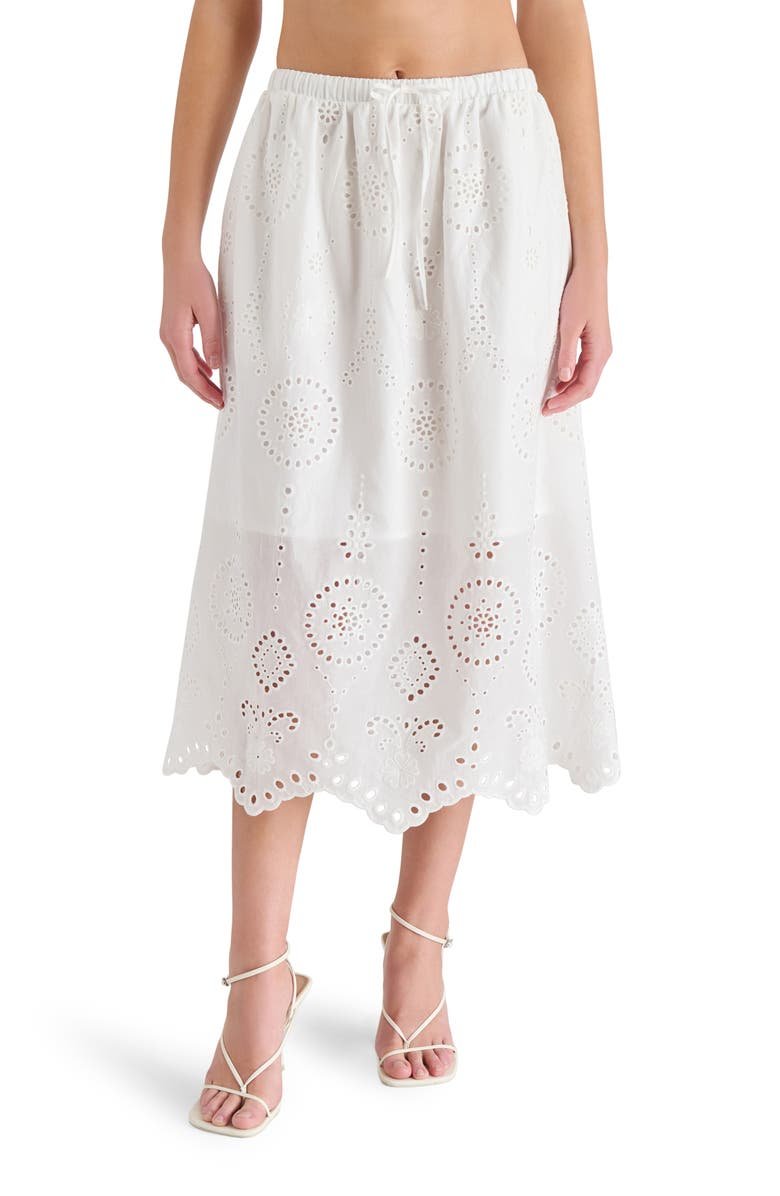Anaisa Eyelet Embroidered Midi Skirt