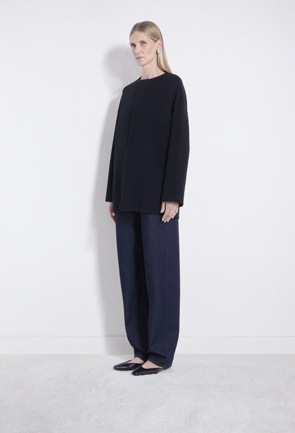 Loulou de Saison, Gio Wool and Cashmere Double Face Cocoon Coat