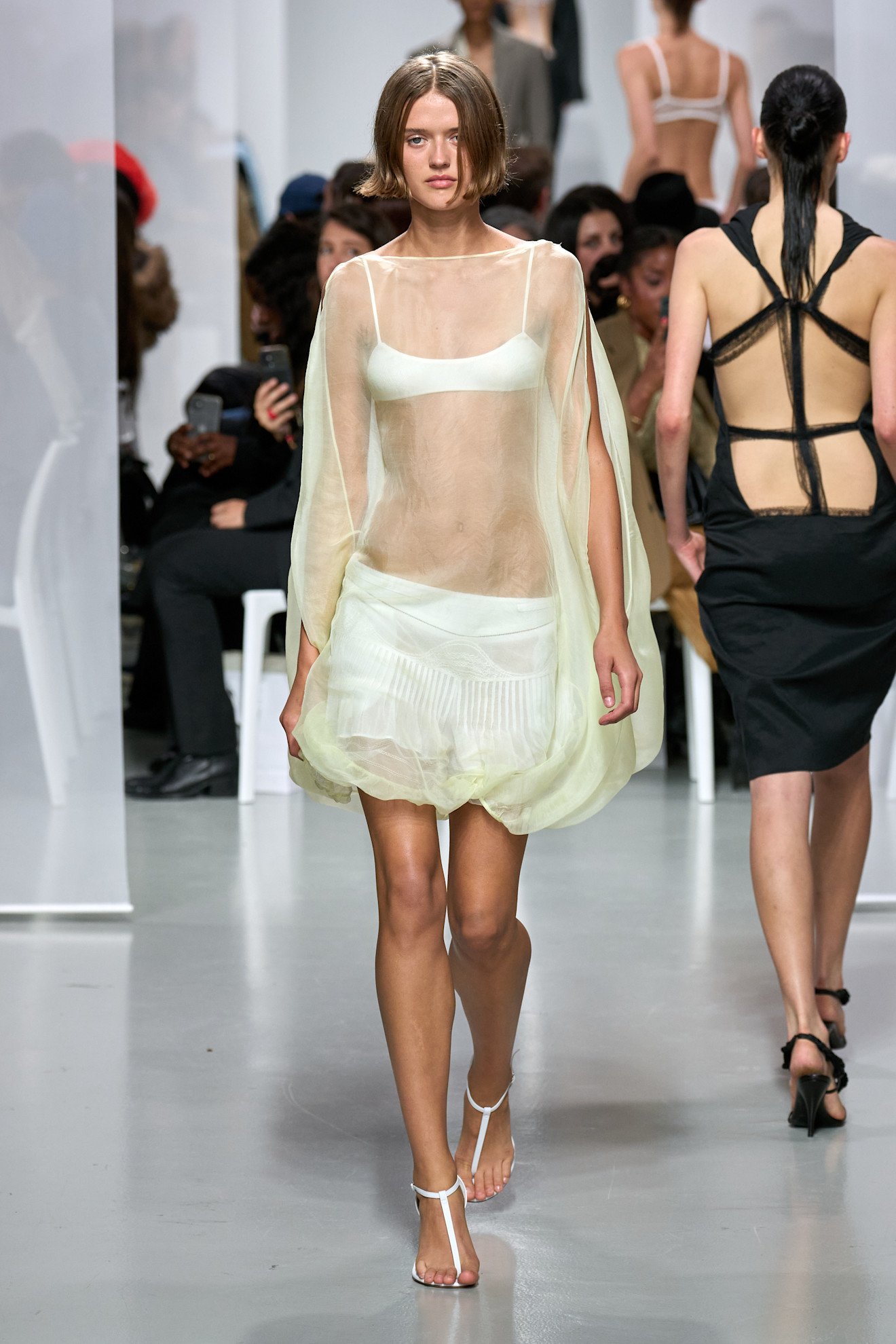 A sheer look from Christopher Esber Spring/ Summer 2025.