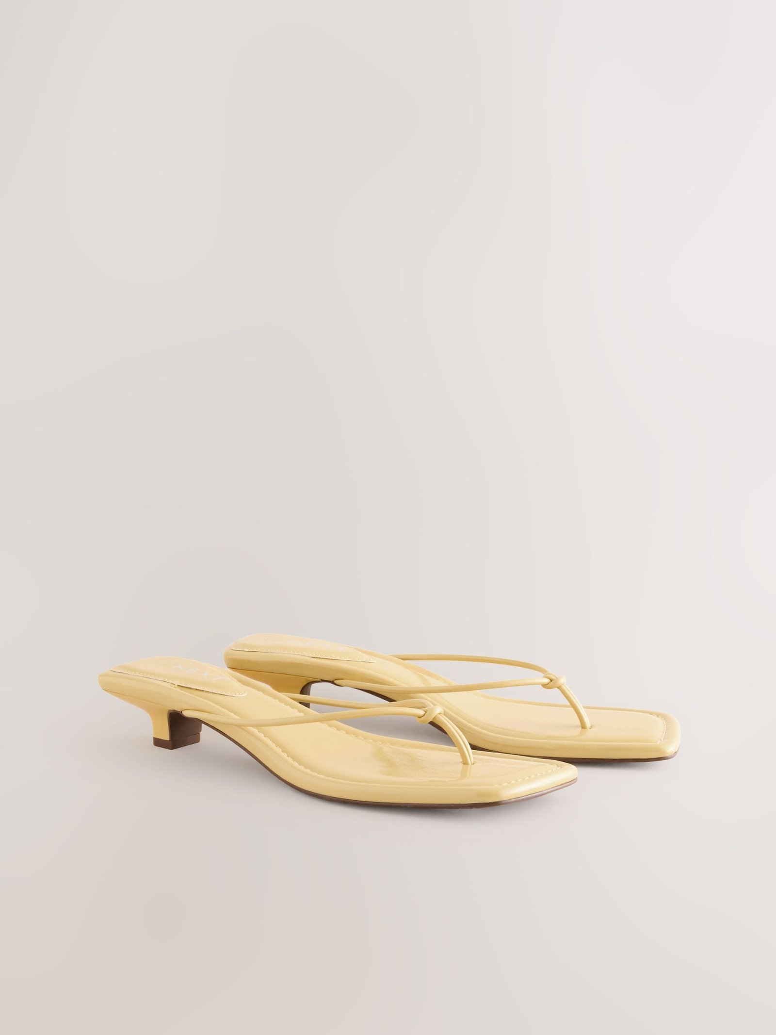 Buttermilk Forever Comfort® Square Toe Post Low Heels