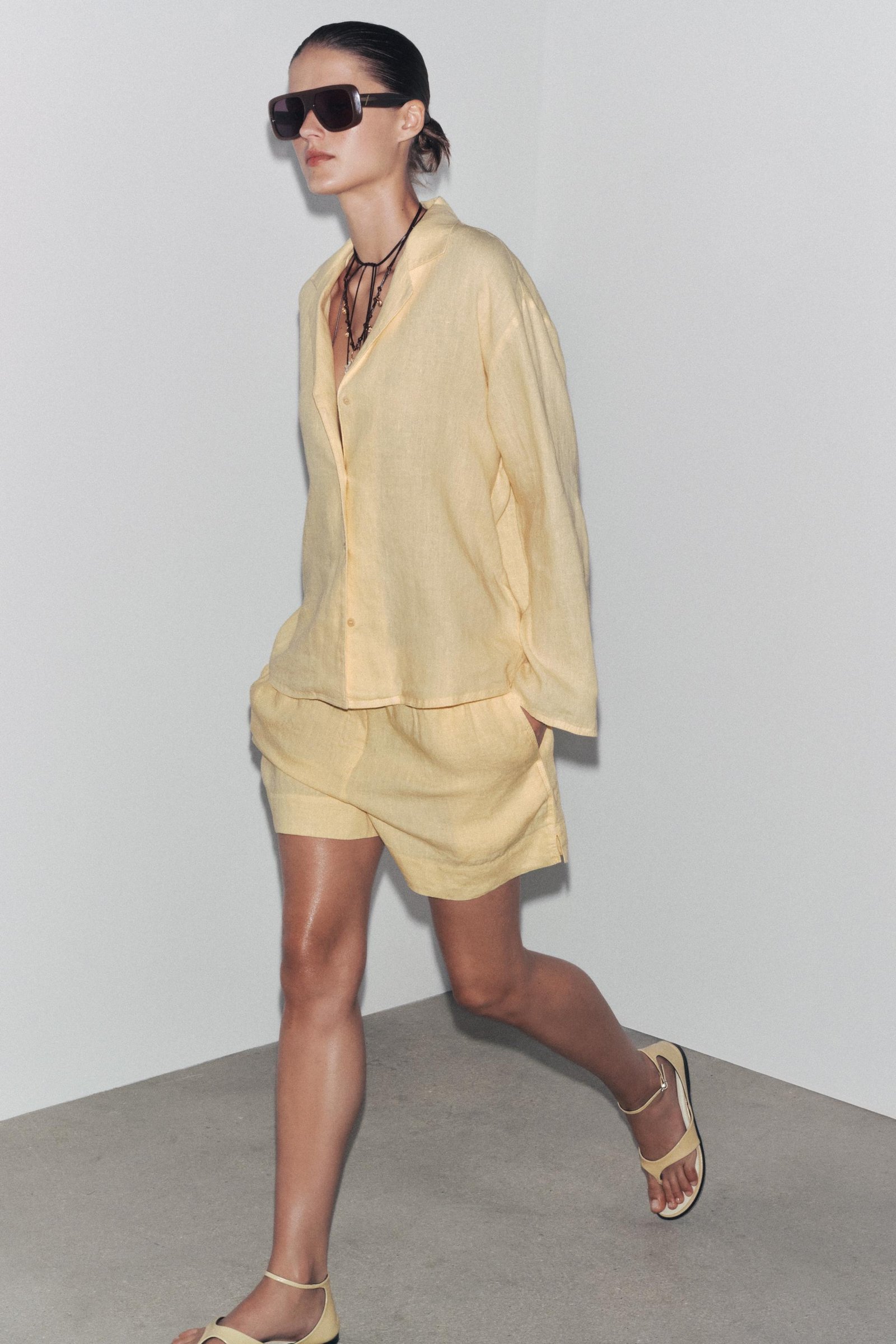 Zw Collection 100% Linen Shirt