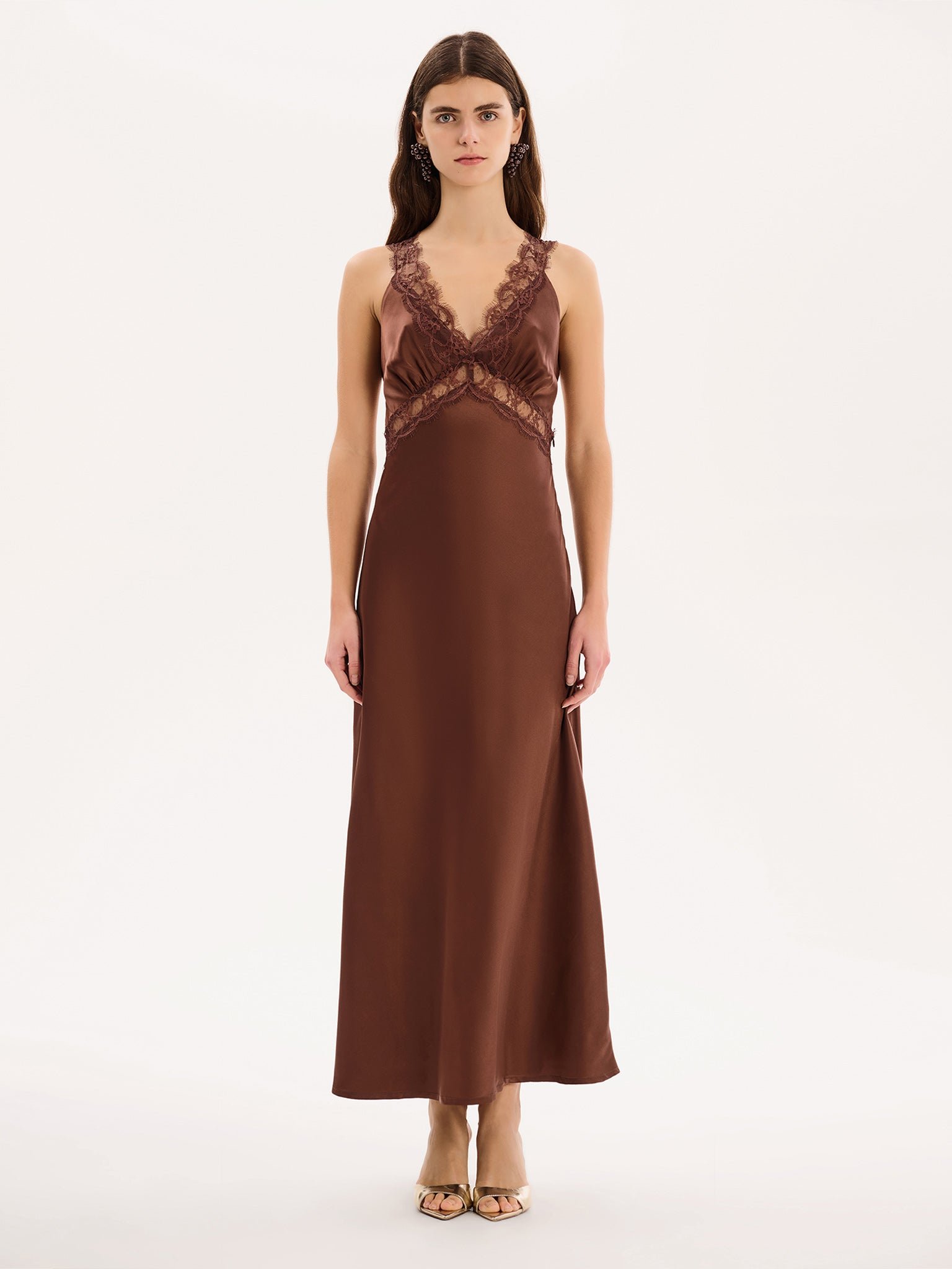 Aurelia Dress in Chocolate - 4