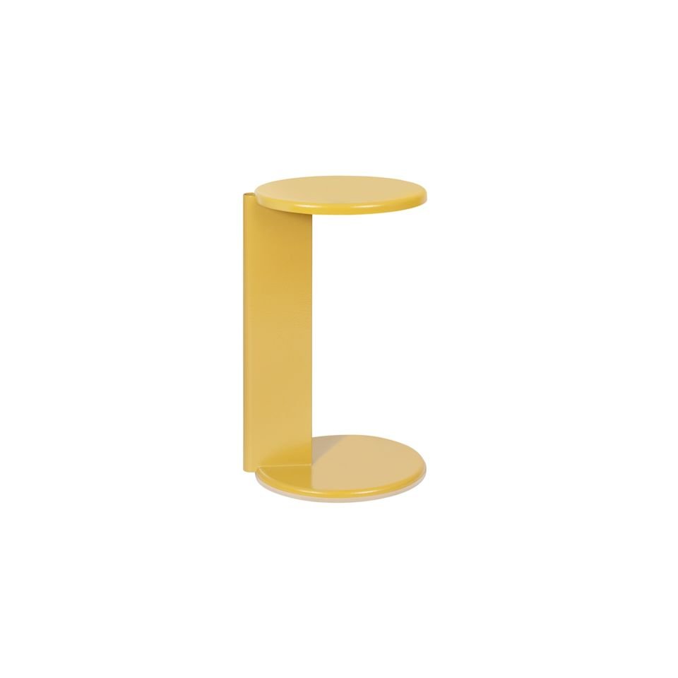 Lolly Side Table, Ochre Yellow Gloss — Hem