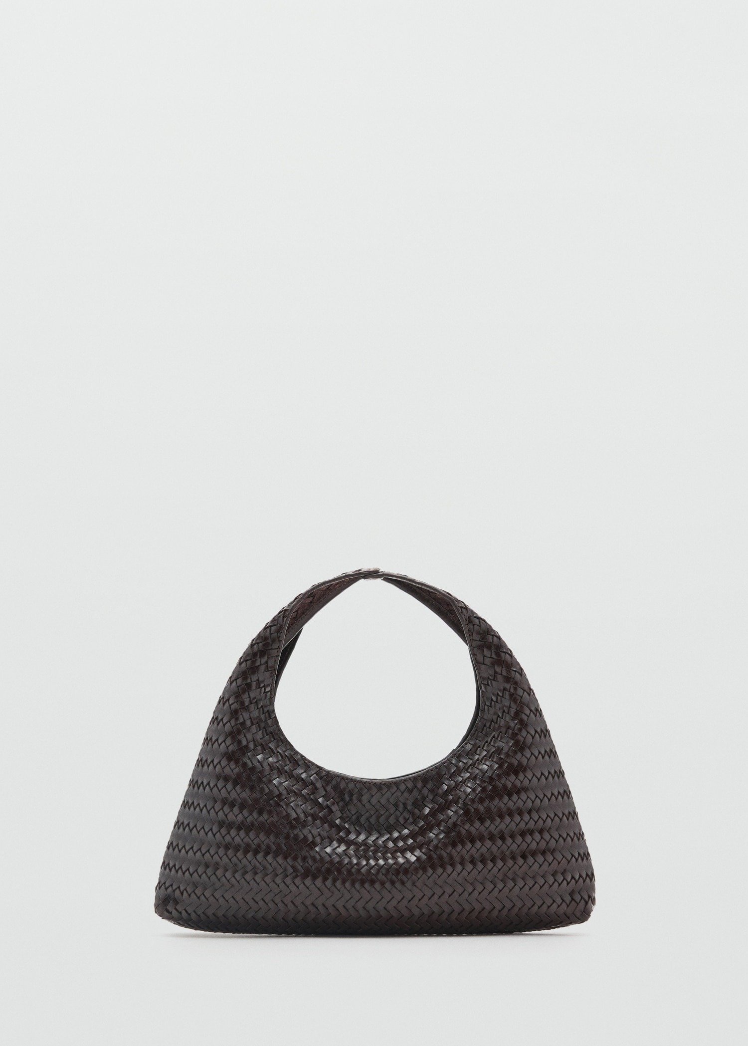 MANGO, Braided Leather Handbag