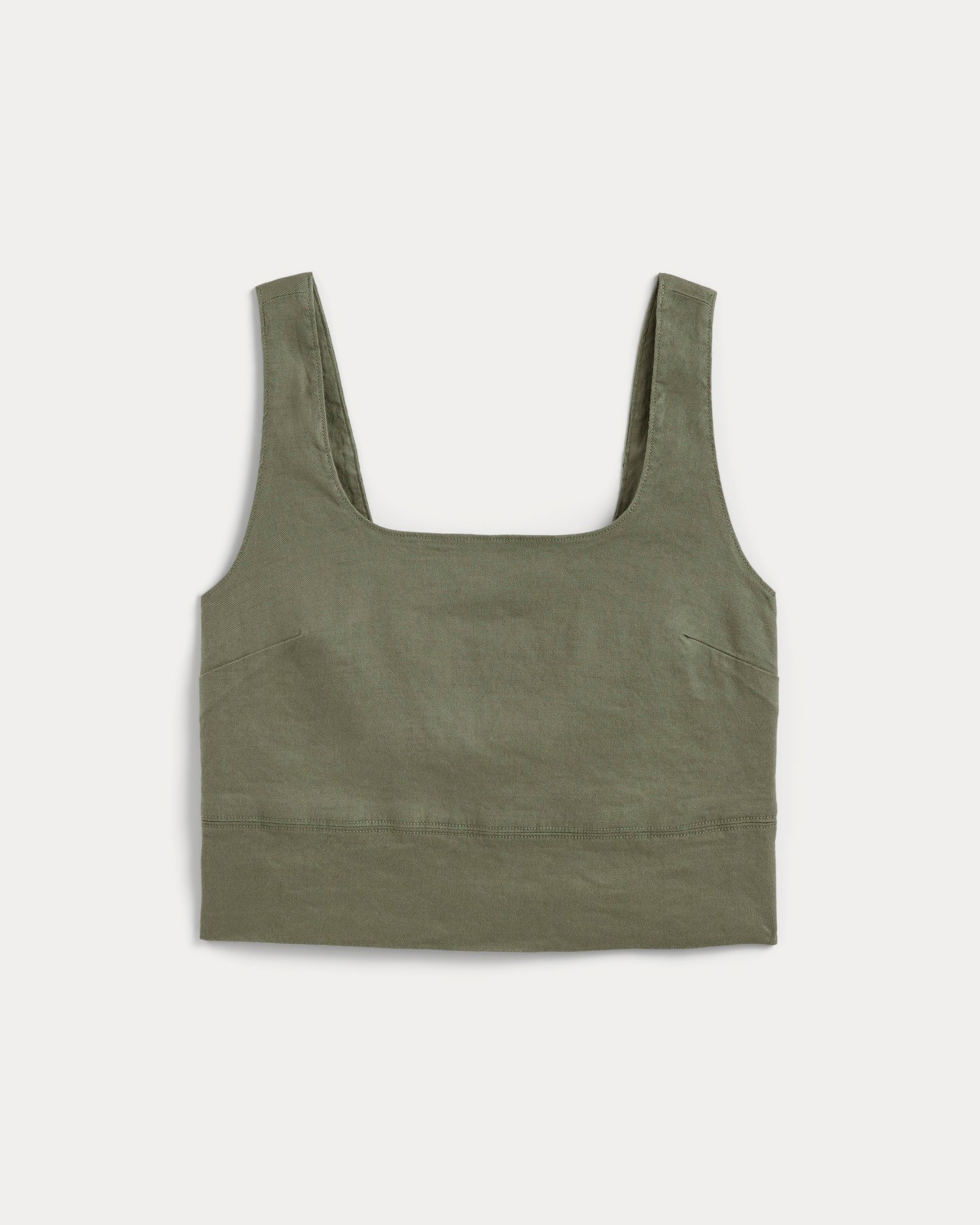 everlane, The Square Tank in Stretch Linen