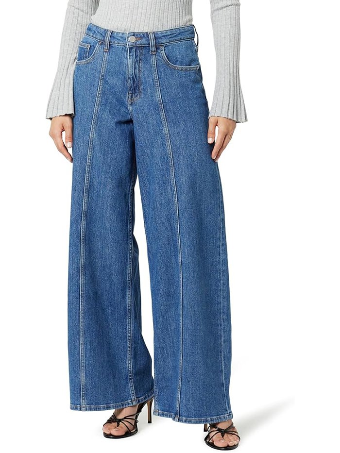The Drop, The Drop Women's Frida Relaxed Fit Jeans, Medium Indigo, 26
