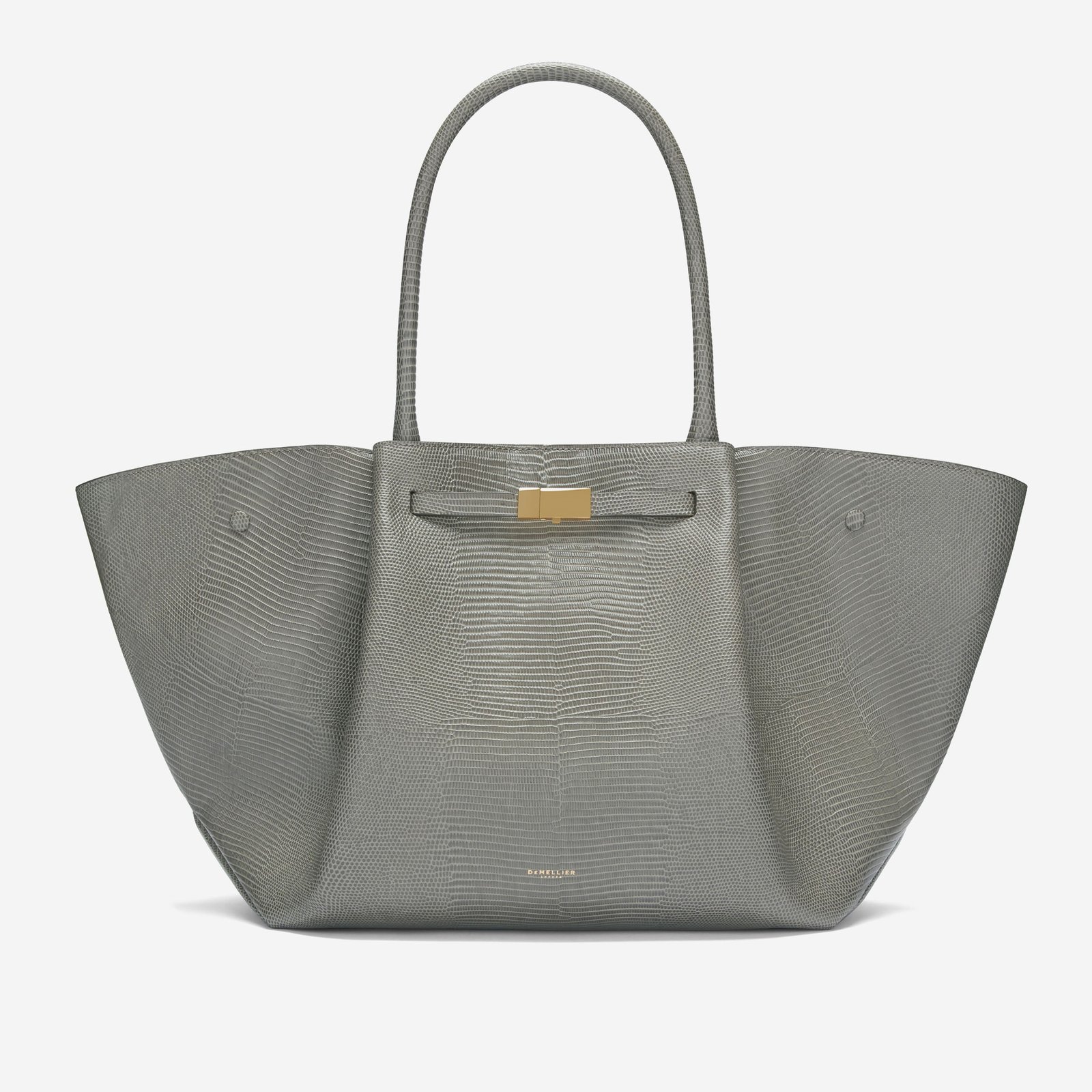 The New York | Stone Grey Lizard-Effect | Demellier