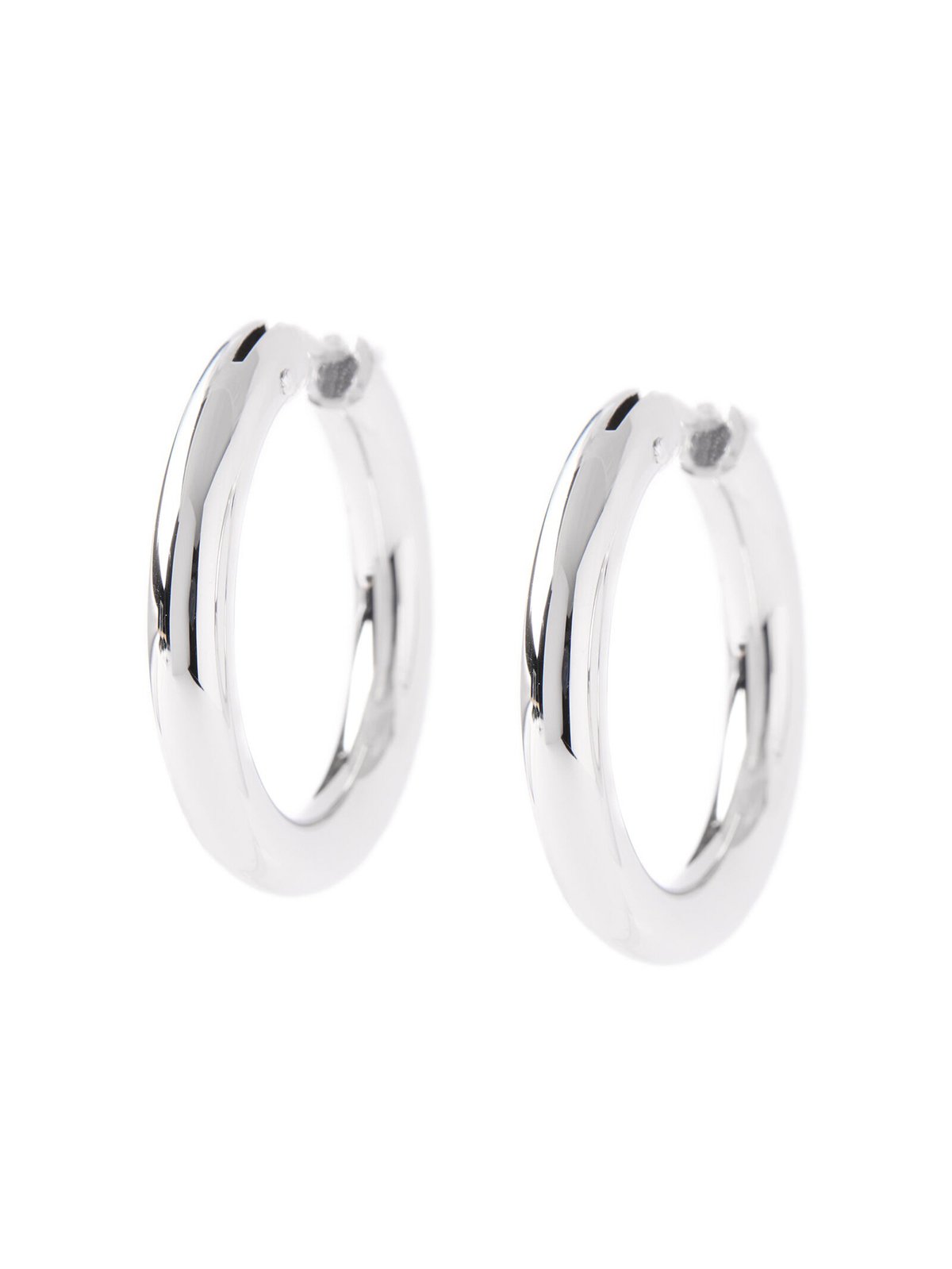 Toscano 27mm Hoop Earrings, 14k White Gold