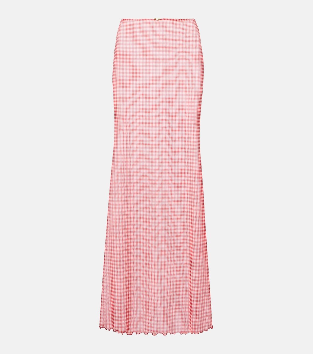 Solay Gingham Maxi Skirt