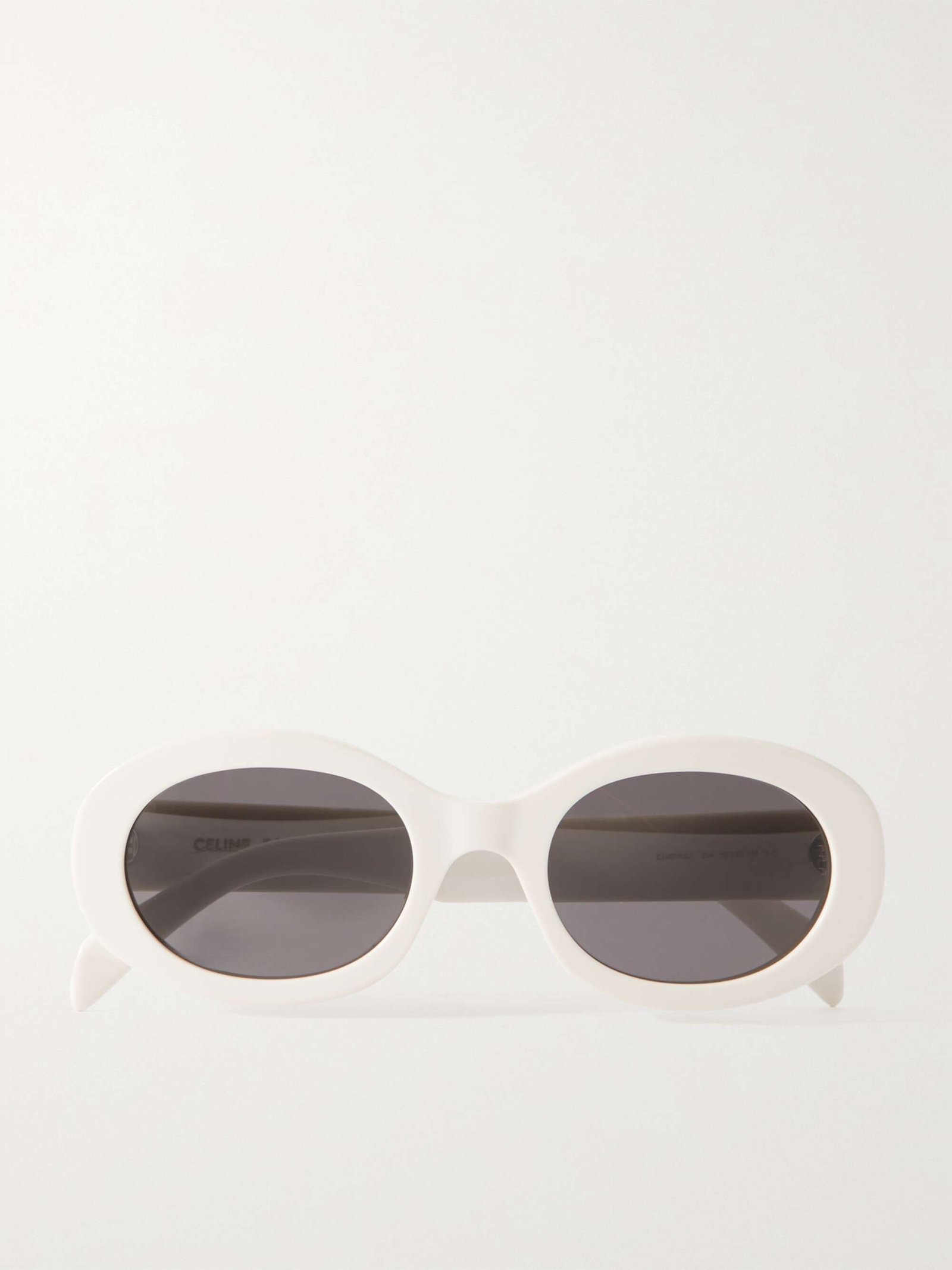 Triomphe Oval-Frame Acetate Sunglasses