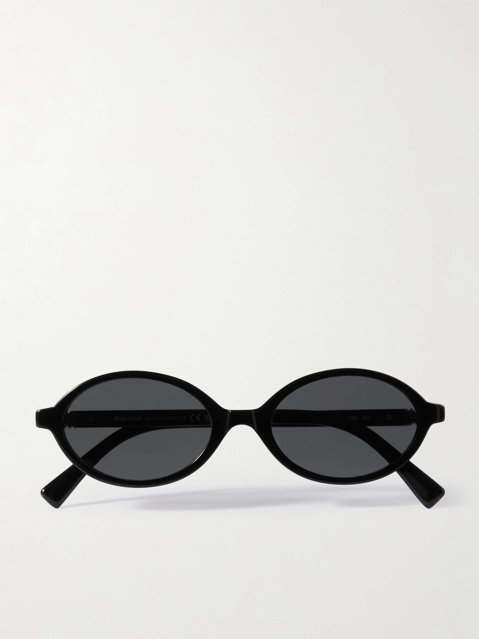 Oval-Frame Acetate Sunglasses