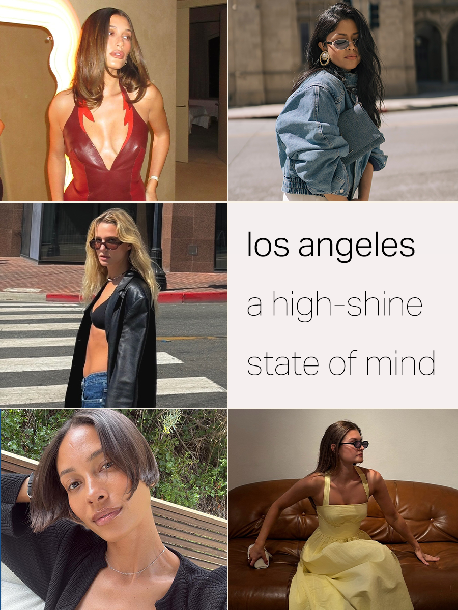 5 women in LA with super glossy, shiny hairstyles