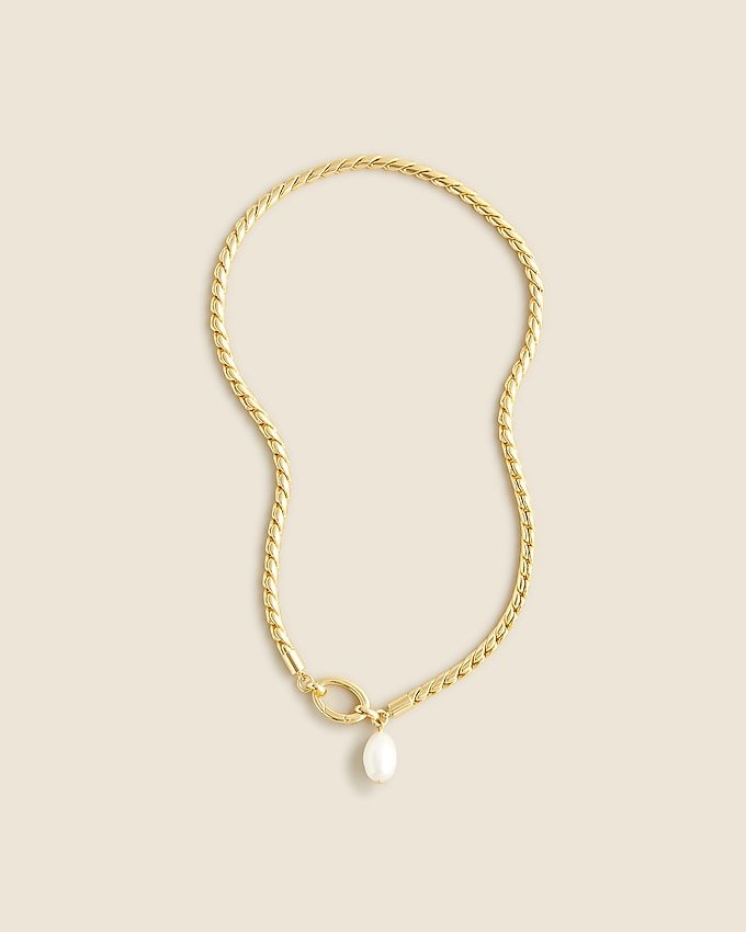 Rope Chain Freshwater Pearl Necklace