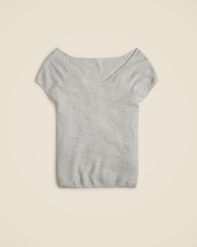 Cashmere-Silk Blend Off-The-Shoulder Top