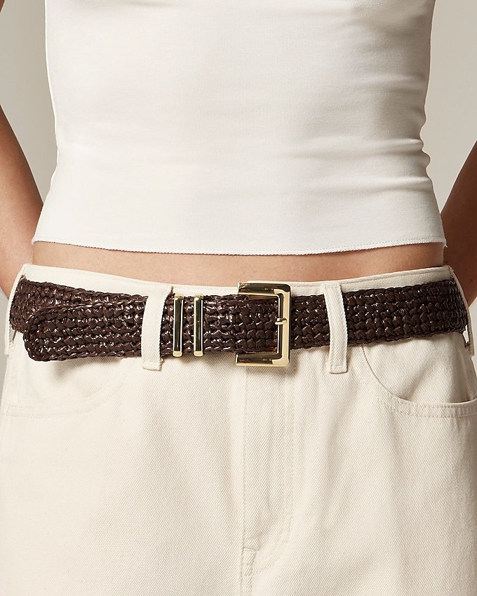 Woven Square Buckle Belt