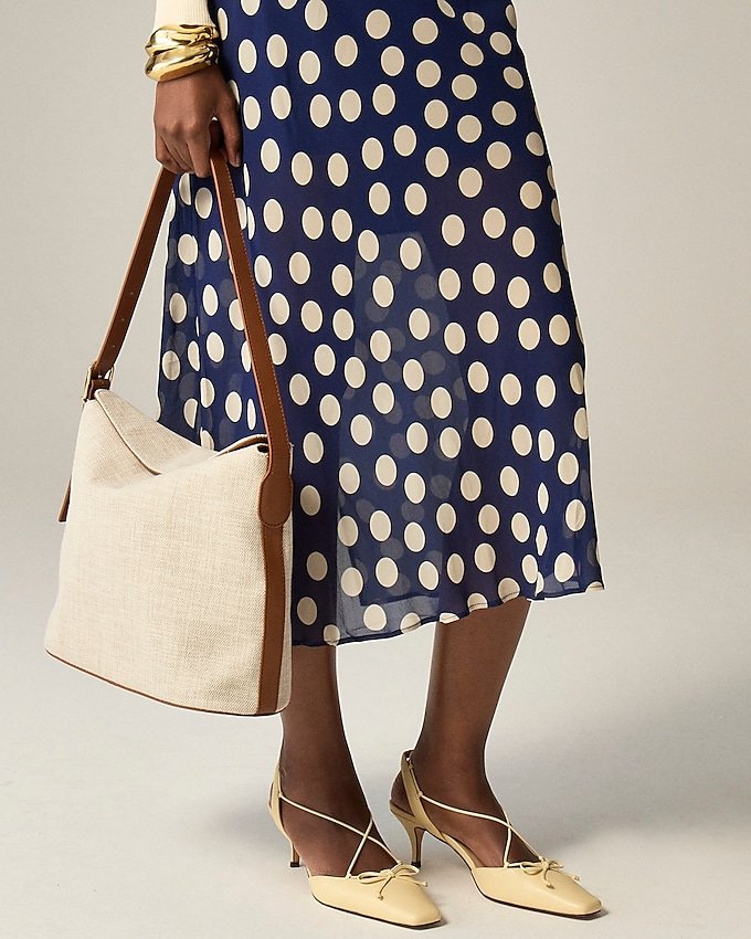 Berkeley Shoulder Bucket Bag in Spanish Canvas