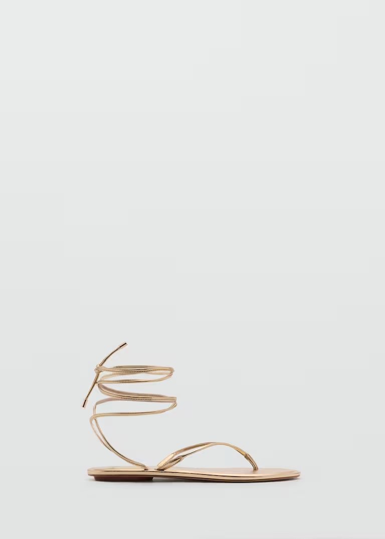 MANGO, Strips Sandals