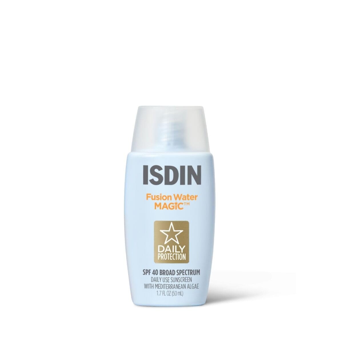 ISDIN, Fusion Water Magic, Ultralight Broad Spectrum Spf 40 Sunscreen With Hyaluronic Acid and Vitamin E, 50ml
