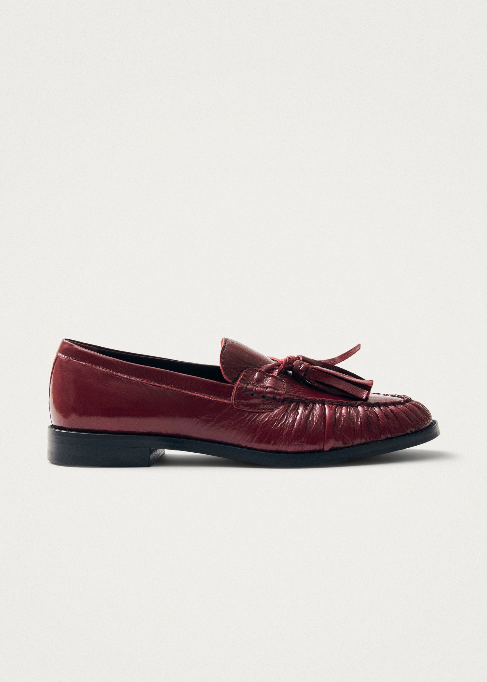 Marietta Onix Burgundy Leather Loafers