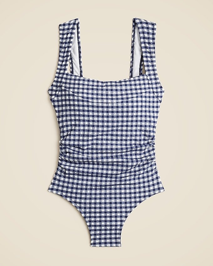 Nia Ruched Squareneck One-Piece