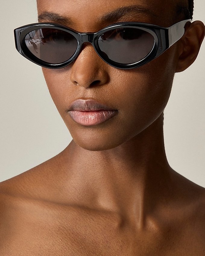 Beveled Oval Sunglasses