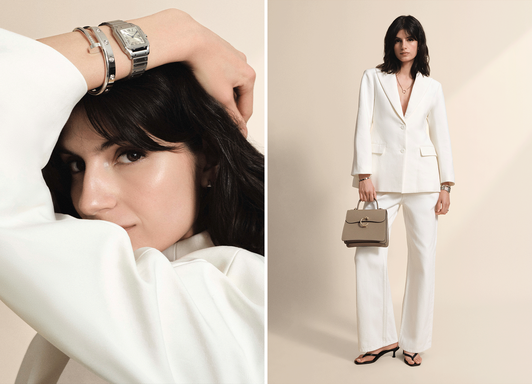 Model wearing suiting trend