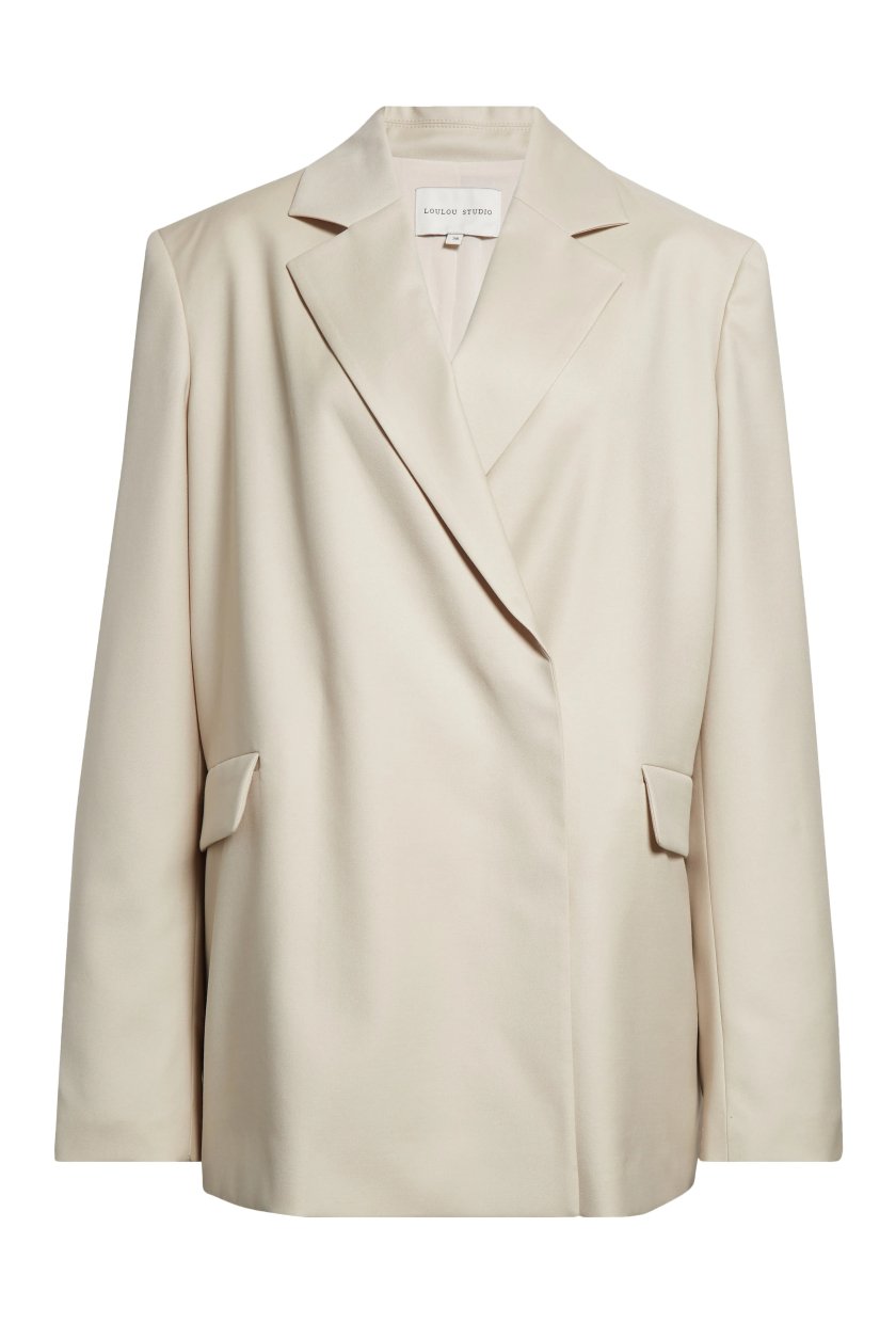 LOULOU DE SAISON, Arlo Double Breasted Virgin Wool Blazer
