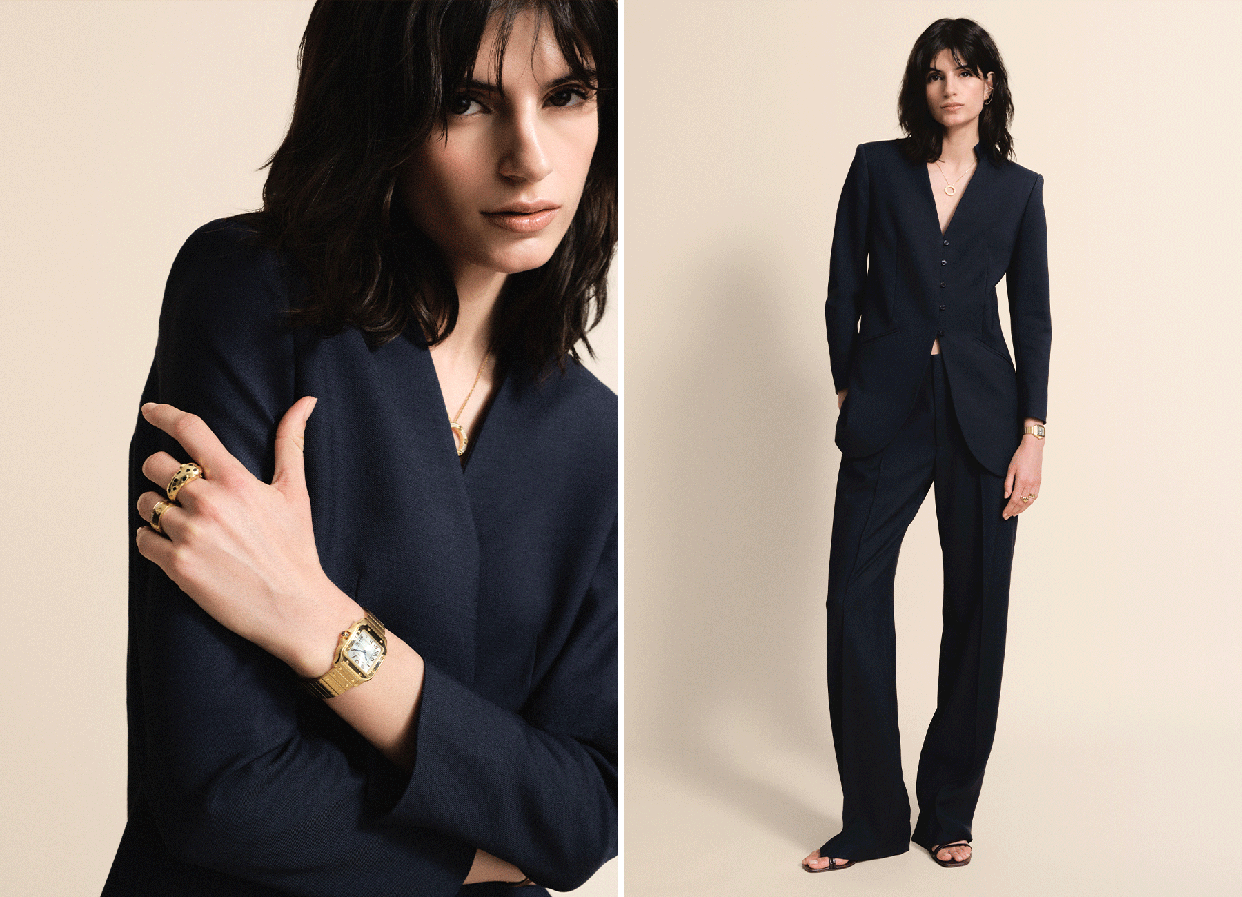 Model wearing suiting trend
