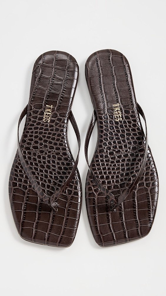 Tkees Square Toe Lily Flip Flops