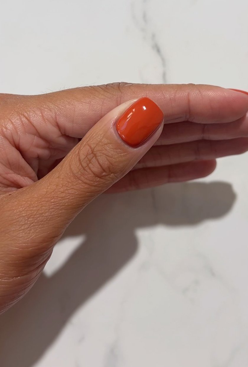 Terracotta orange nails