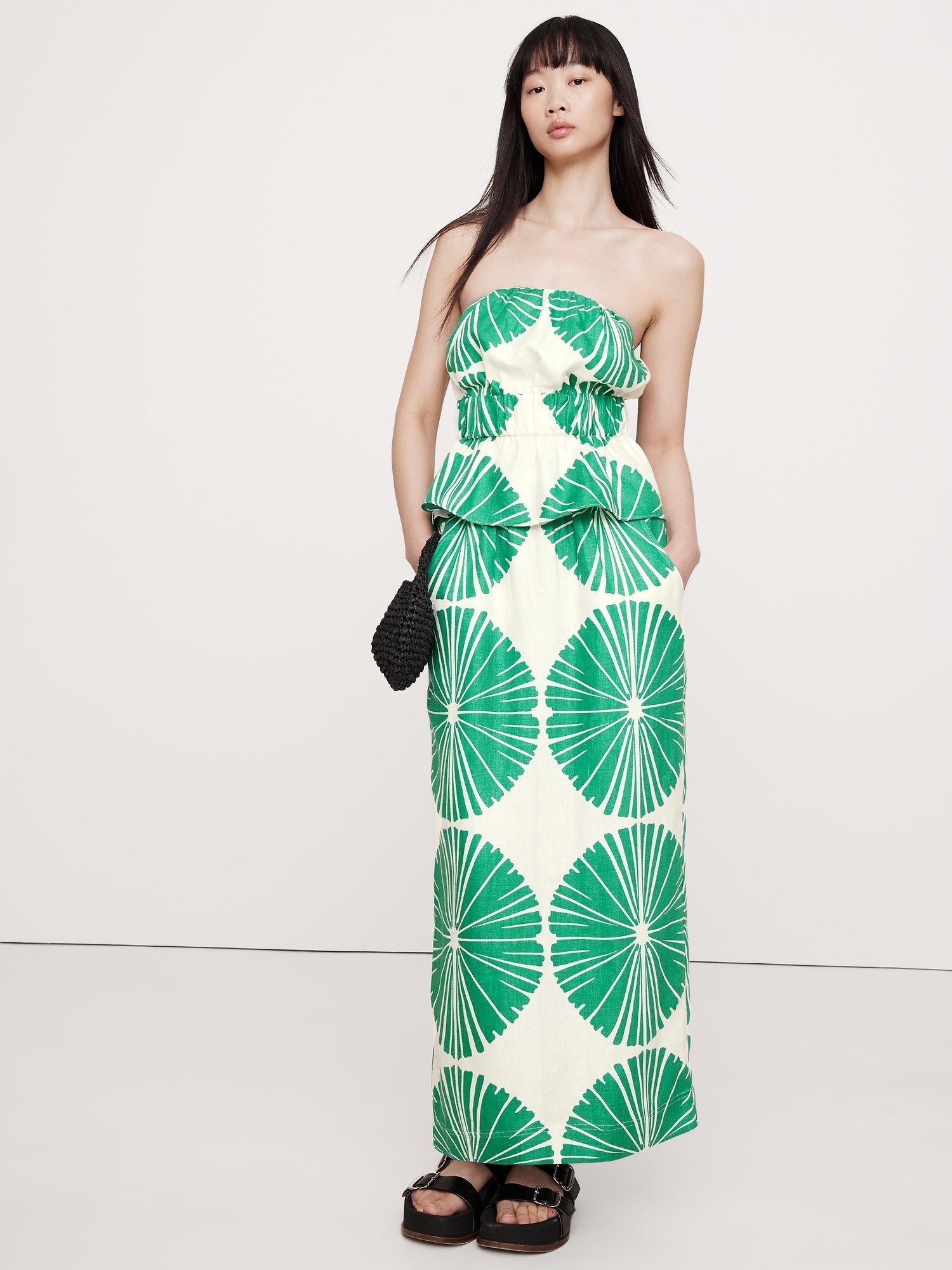 Banana Republic, Linen Pull-On Maxi Skirt