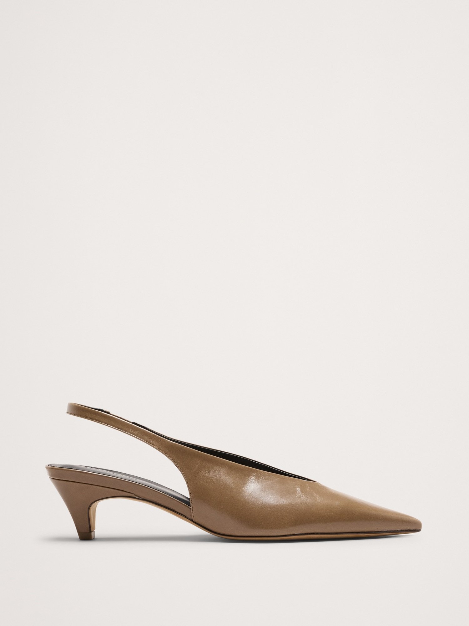 Italian Leather Slingback Pump