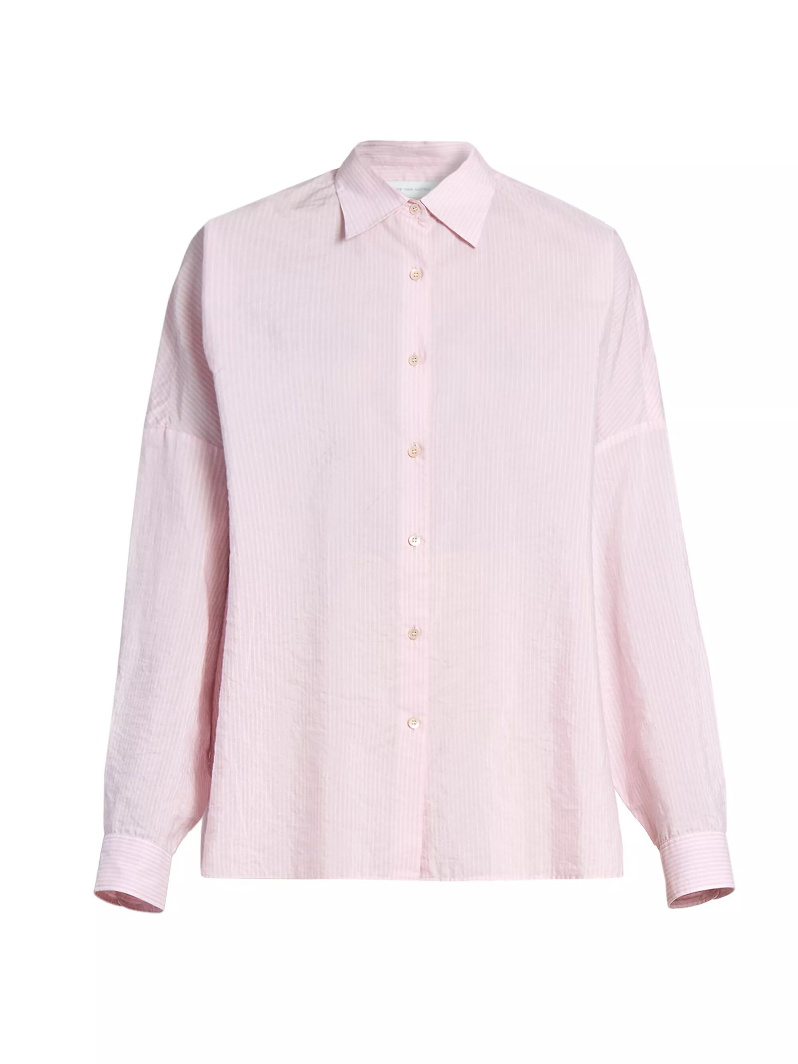 Casia ​striped Cotton-Blend Oversized Button-Front Shirt