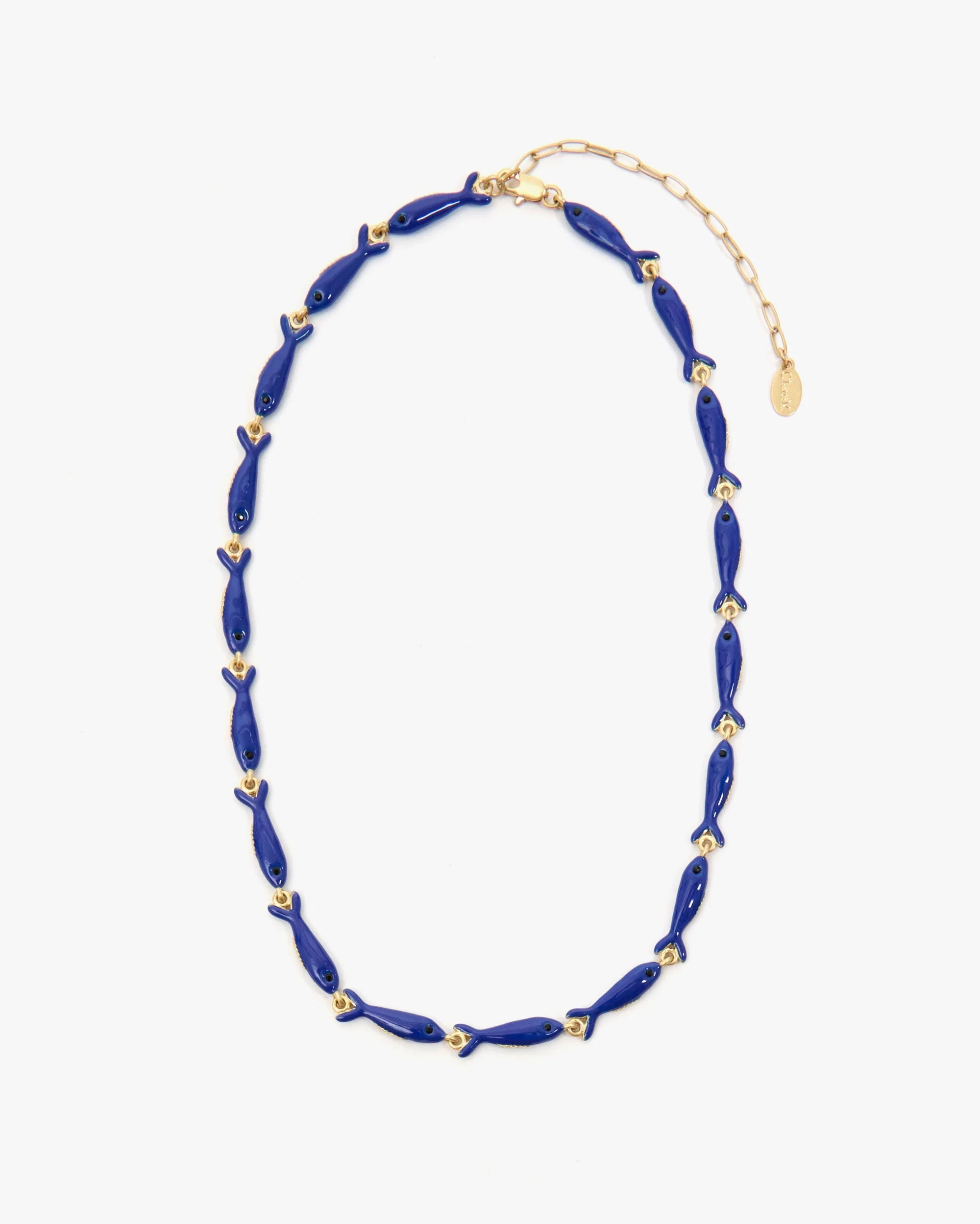 Clare V., Enamel Sardine Necklace
