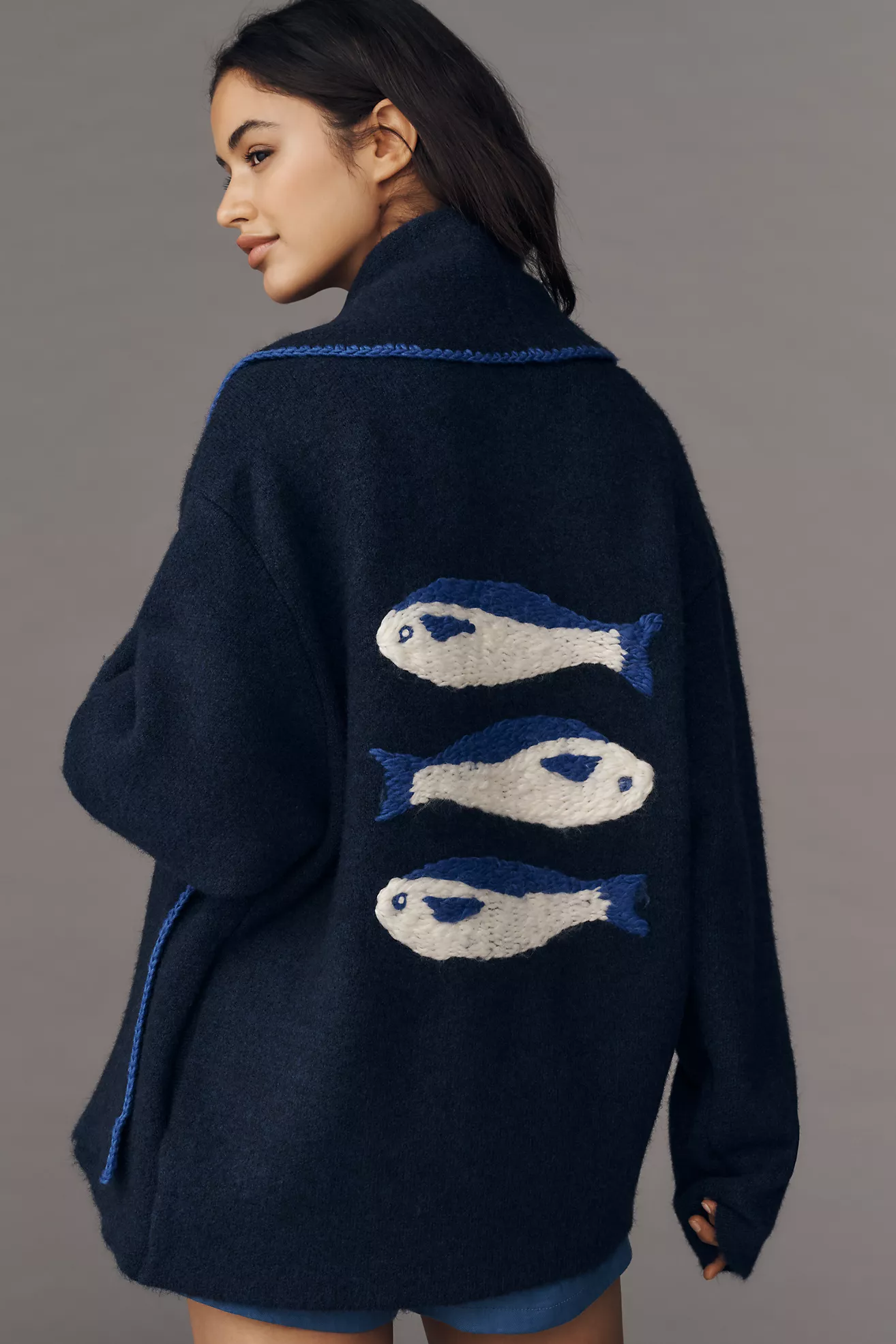 The Mariel 3d Icon Longline Cardigan Sweater