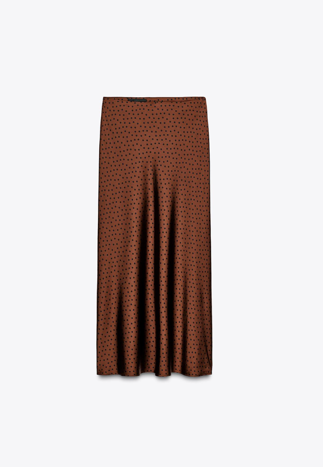 ZARA, Satin Midi Skirt