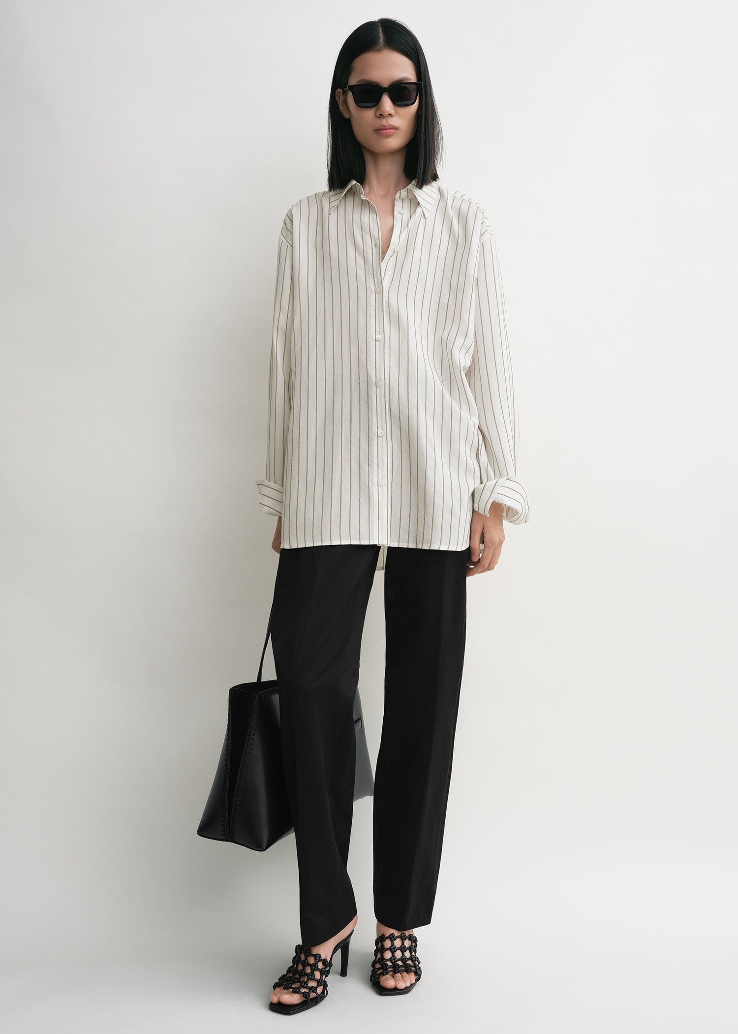 Classic Stripe Shirt White/oyster