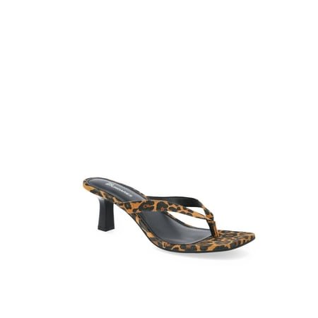 No Boundaries Kitten Heel Thong Sandals, Women’s