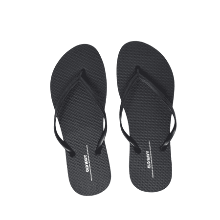Old Navy Women Beach Summer Casual Flip Flop Sandals (8 Black Flip Flops )